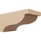 Ekena Millwork 6"W x 12"D x 6"H Wide Garner Rough Cedar Woodgrain TimberThane Corbel, Primed Tan CORUR06X12X06GARRCPR - alternate 1